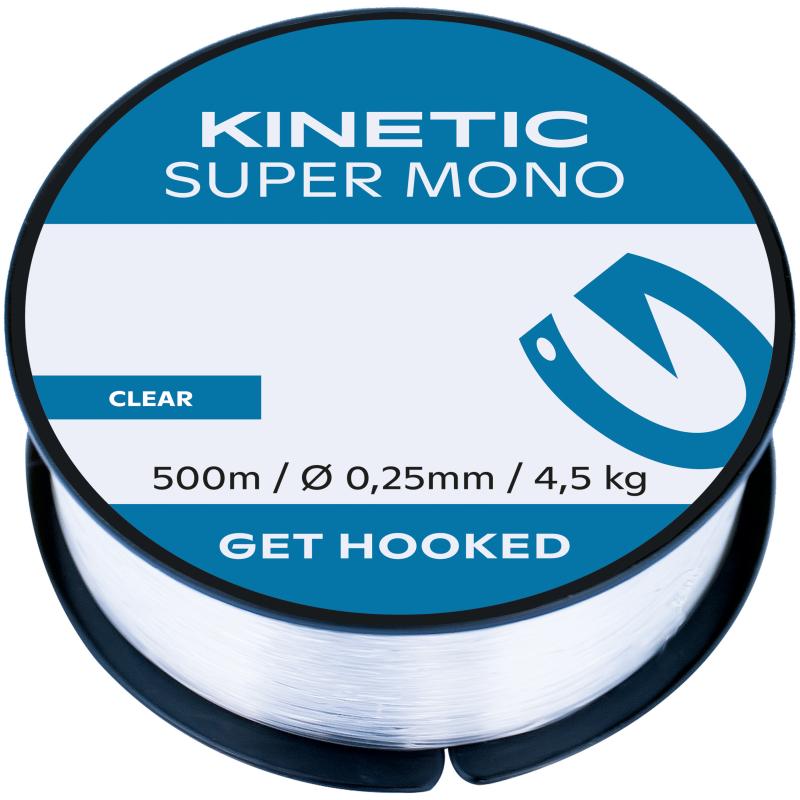 Kinetic Super Mono 500m 0,25mm/4,5kg Clear