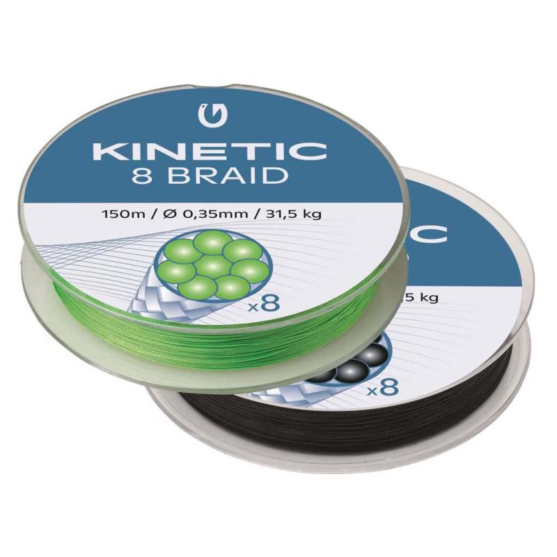 Kinetic 8 Braid 150m 0,16mm/12,0kg Fluo Green