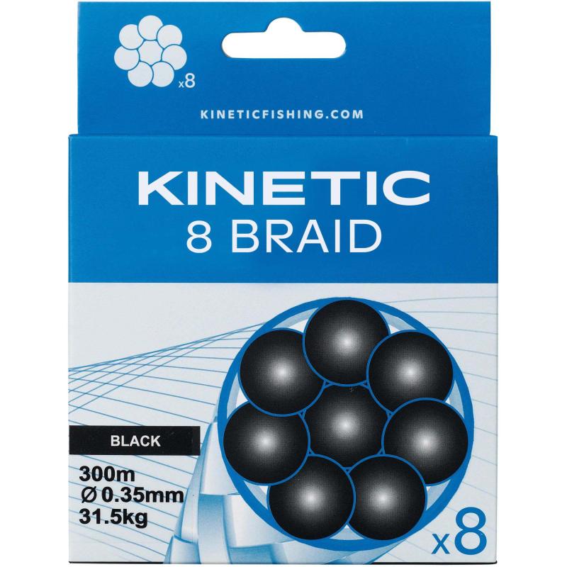 Kinetic 8 Braid 150m 0,16mm/12,0kg Black