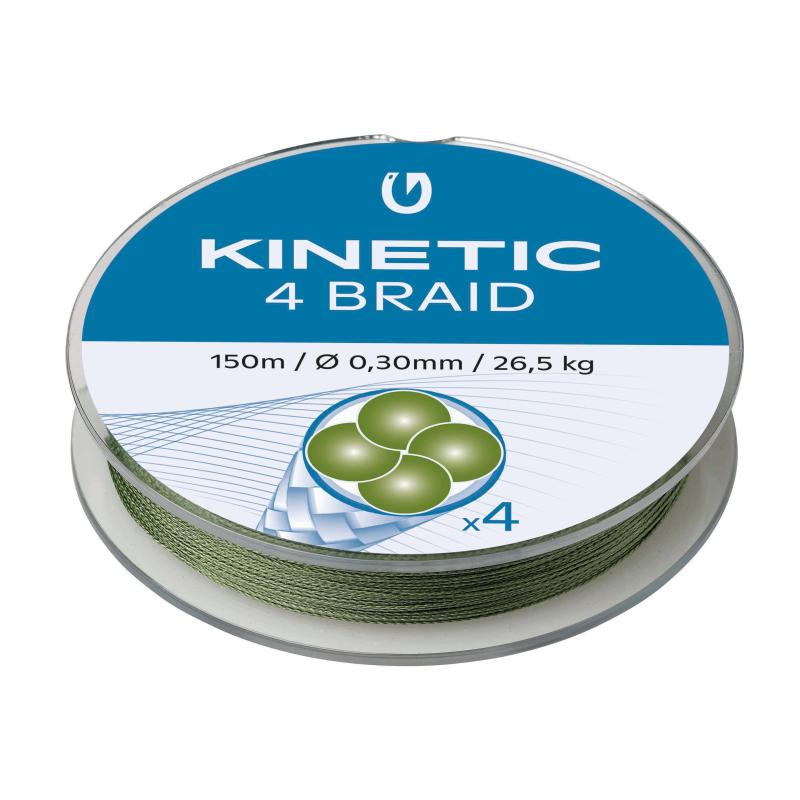 Kinetic 4 Braid 150m 0,25mm/21,0kg Dusty Green