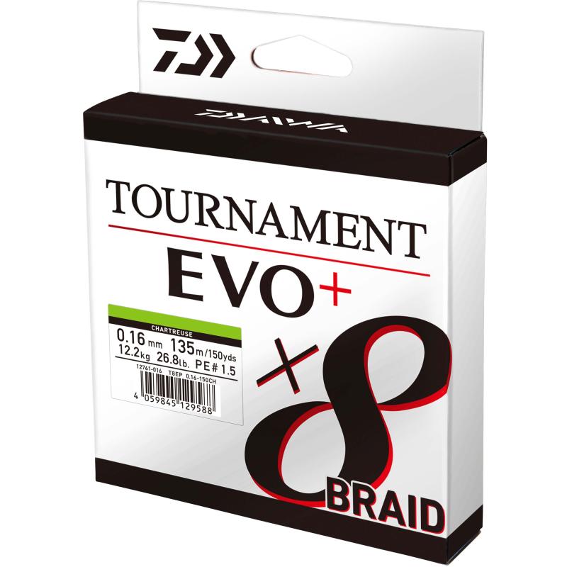 Daiwa Tournament x8 Br. EVO+ 0.16mm 270m CH