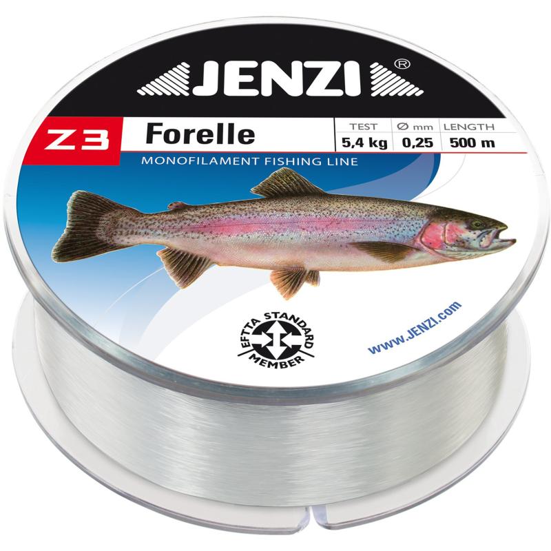 JENZI Z3 Line Forelle mit Fischbild 0,25mm 500m