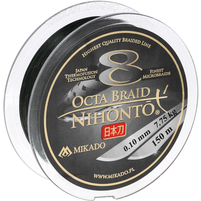 Mikado Nihonto Octa Braid - 0.10mm/7.75Kg/150M - Grün