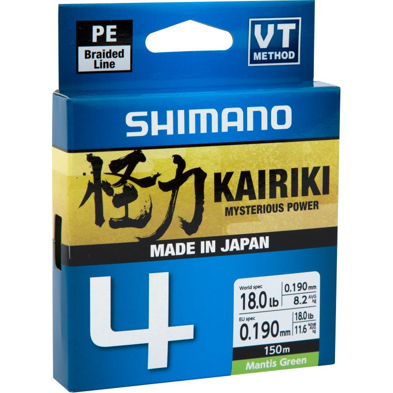 Shimano Kairiki 4 150M Mantis Green 0,060mm/4,4Kg