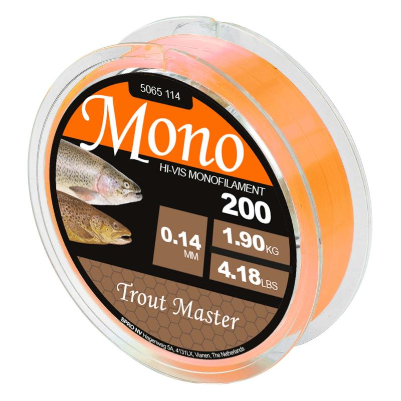 Spro Tm Hi-Vis Mono Orange 0.18/3.5Kg 200M
