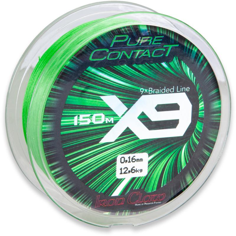 Iron Claw Pure Contact X9 Green 150m 0,09mm