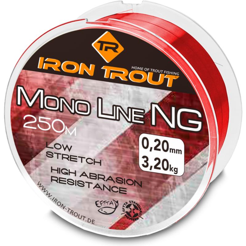 Iron Trout Mono NG 0,16mm 250m dark red