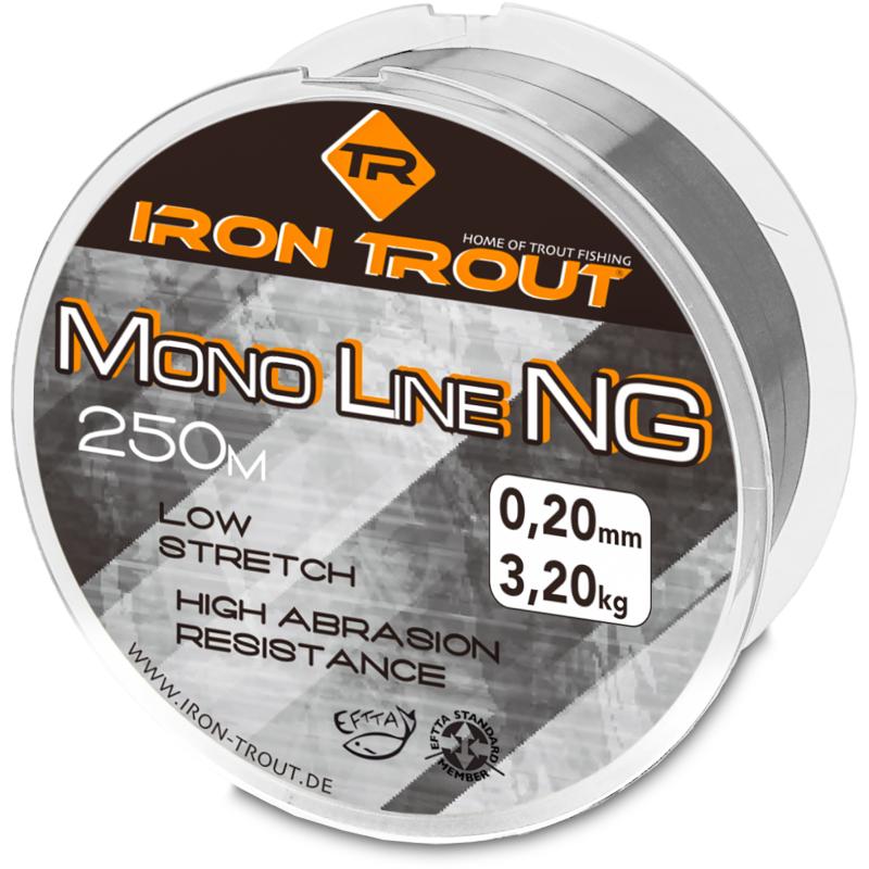 Iron Trout Mono NG 0,22mm 250m grey trans.