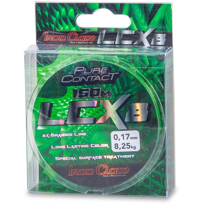 Iron Claw Pure Contact LCX8 Green 150m 0,17mm