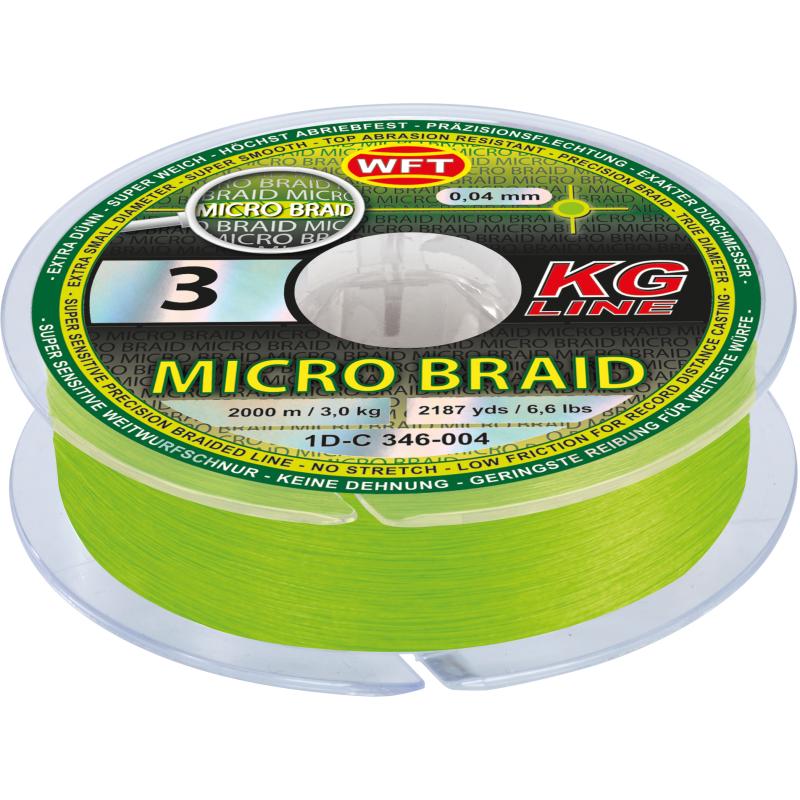 WFT Micro Braid KG chartreuse 150m 3,5Kg 0,06