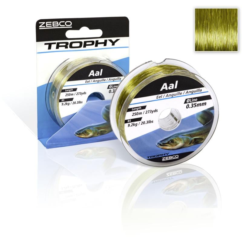Zebco Ø 0,40mm Trophy Aal L: 250m 273yds 12,7kg / 28,0lbs camou-hell