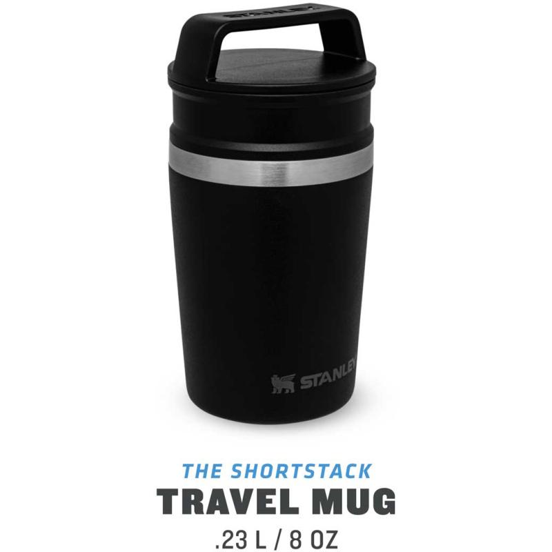 Stanley Shortstack Travel Mug 0.23L Fassungsvermögen Mattschwarz