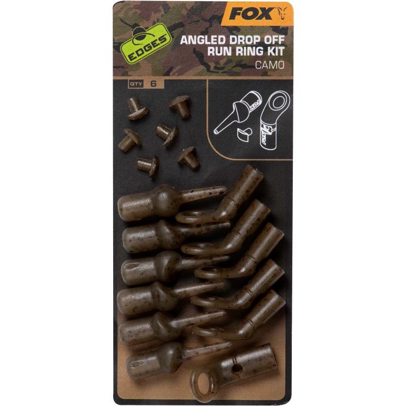 Fox Edges Camo Angled Drop off run rig kit x 6
