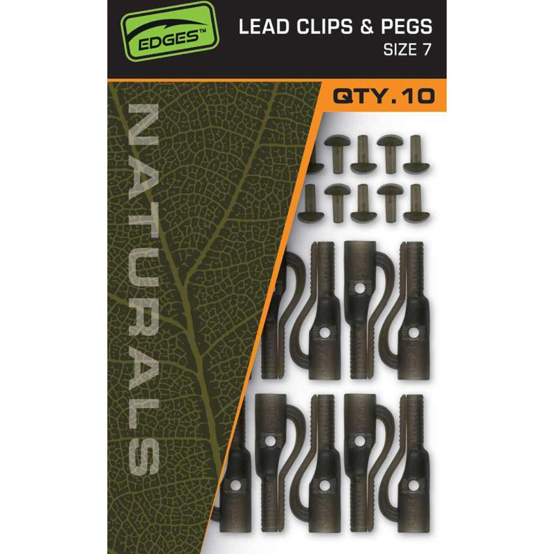 Fox Naturals Size 7 Lead Clips & pegs
