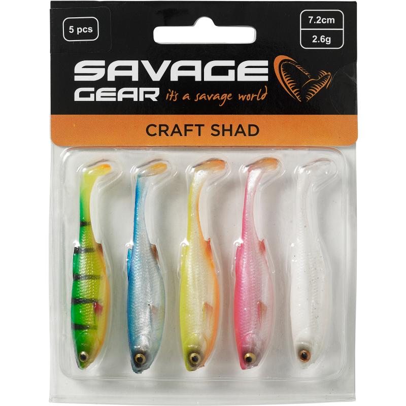 Savage Gear Craft Shad 8.8cm 4.6G Dark Water Mix 5Pcs