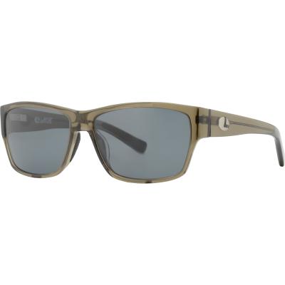 Lenz Dee Acetate Sunglasses Clear Army w/Grey Lens